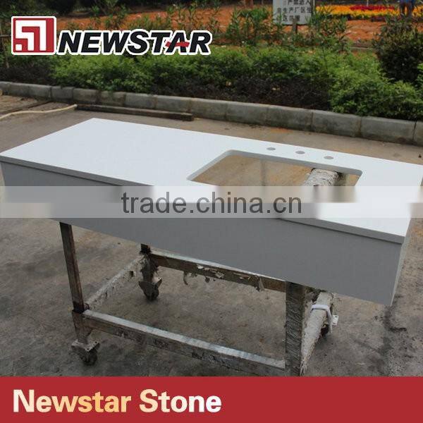 Newstar Pure white vanity tops and side splashes