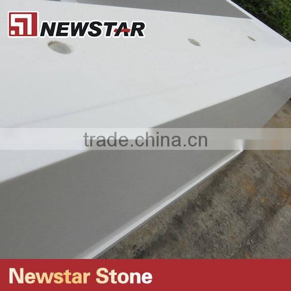 Newstar Pure white quartz vanity tops for hotel