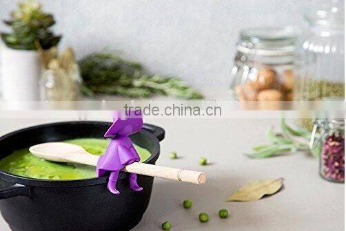 Silicone AGATHA Spoon Holder & Steam Releaser