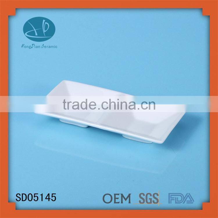 White Snack Dish Set/Porcelain Small Bowl With Saucer/Mini spoon Set With base