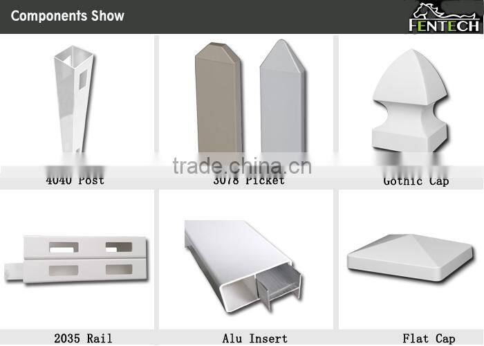 Fentech High Quality Widely Used Plasitic/PVC/Vinyl Portable Fence, Portable fence panels garden fence