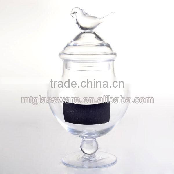 2016 new crystal glass candy jar,LFGB candy jar