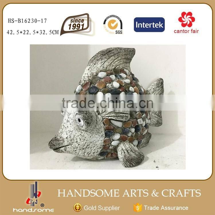 14 Inch Poly Stone Solar Light Garden Owl Statue Decoration