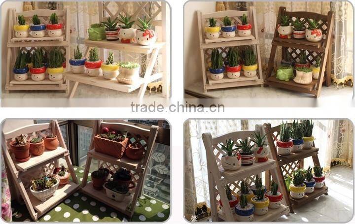 2015 popular cheap wooden flower racks custom