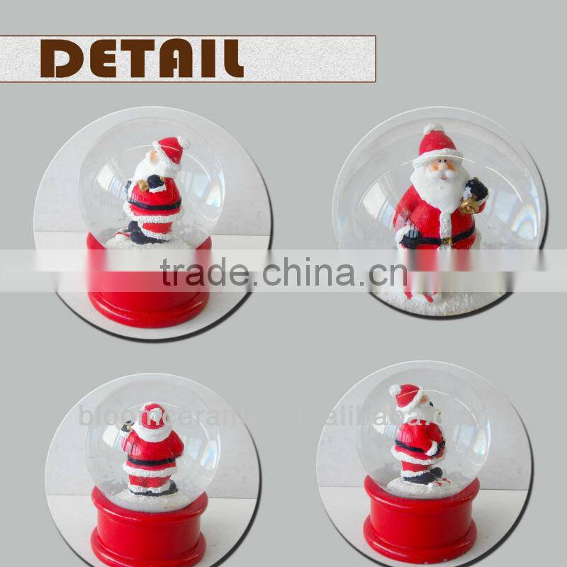 Christmas decoration custom polyresin water ball