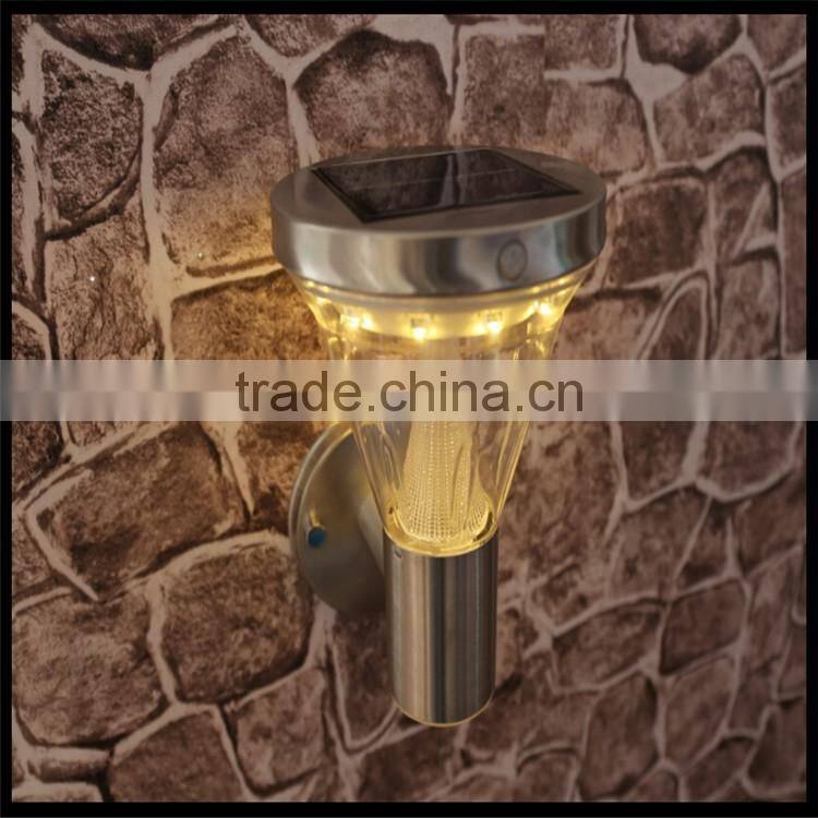 solar led street sensor wall gate light outdoor