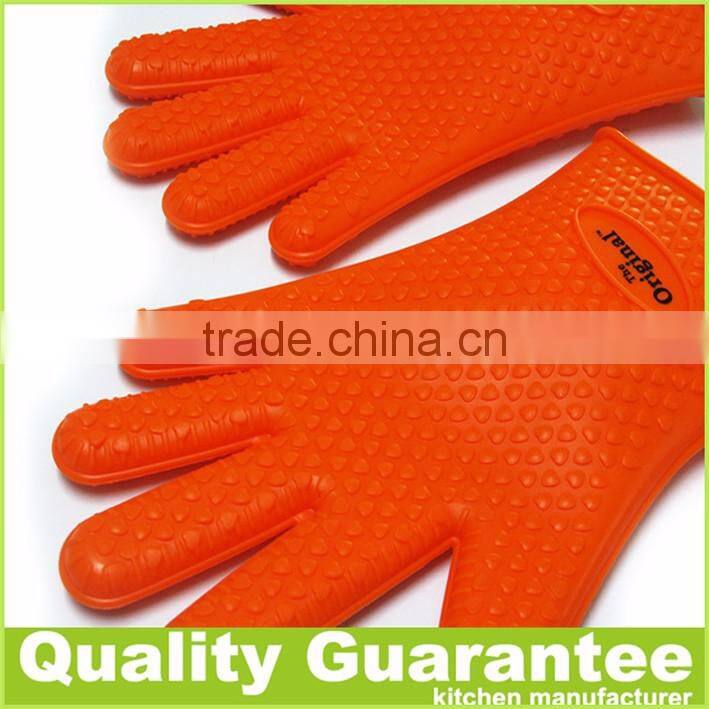 BPA free heat resistant silicone oven mitt silicone oven gloves silicone cooking glove bbq grill glove