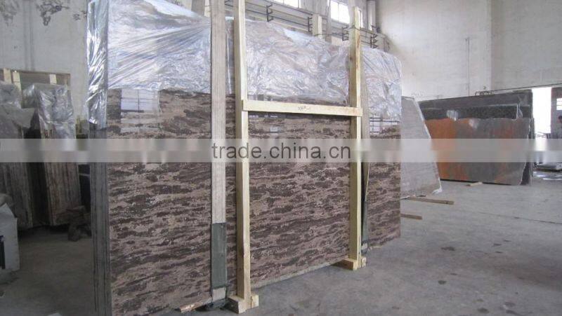 Coffee Brown Marble Golden Sea Marble Slab Price Cheap Brown Marble