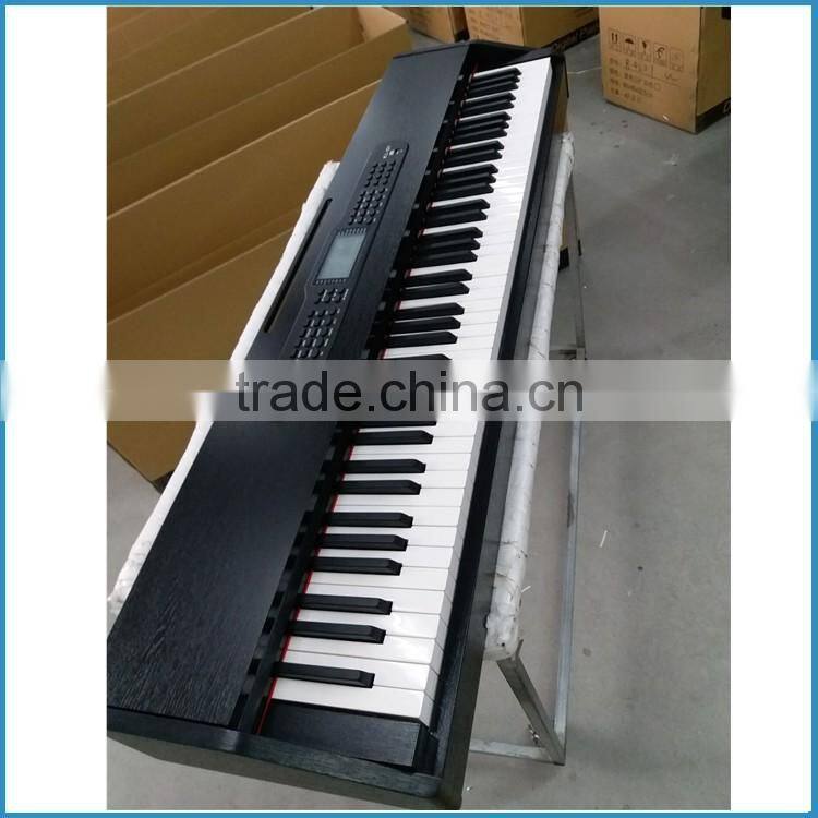 new design cheap digital piano 88 key, electric piano black, upright electronic piano with hammer action keyboard