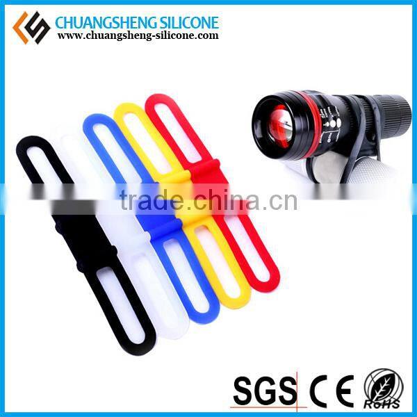 bicycle front light silicone banding straps