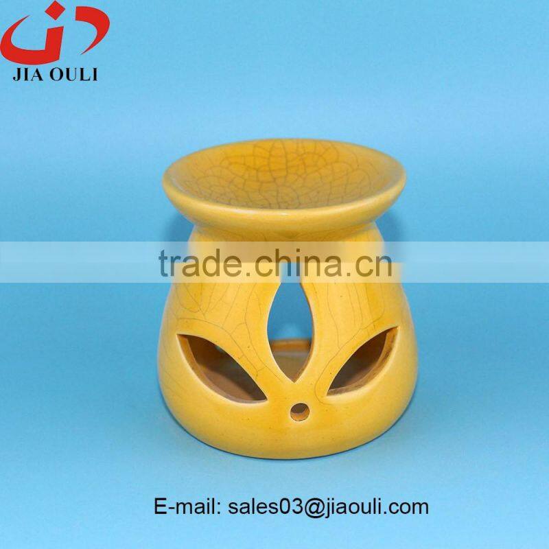 BSCI Audit Factory Gifts & Decor Ceramic Mini Oil Warmer Tealight Candle Holder, Fragrance Oil Warmer Lamp