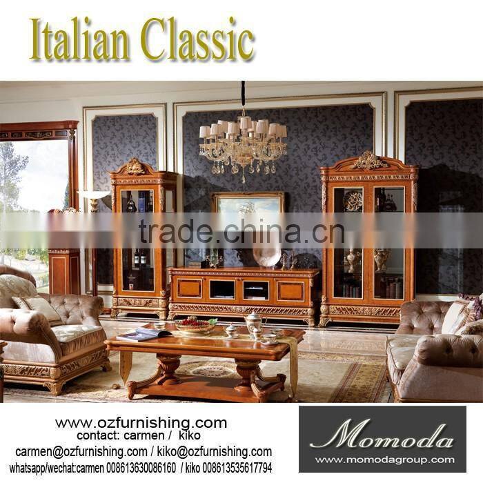 YB62 Home Use European Classical Living Room Furniture Wall Wine Cabinet