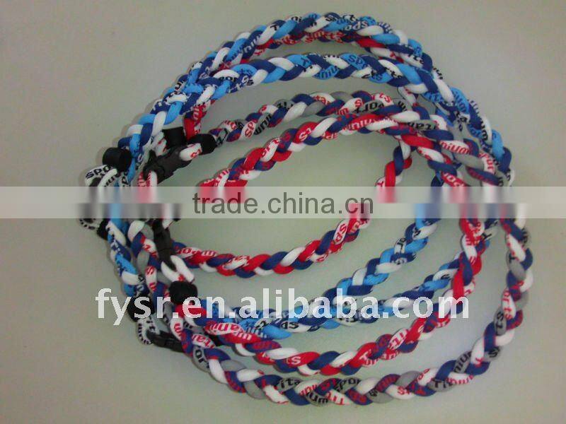 hot style fashion braided necklace for young people