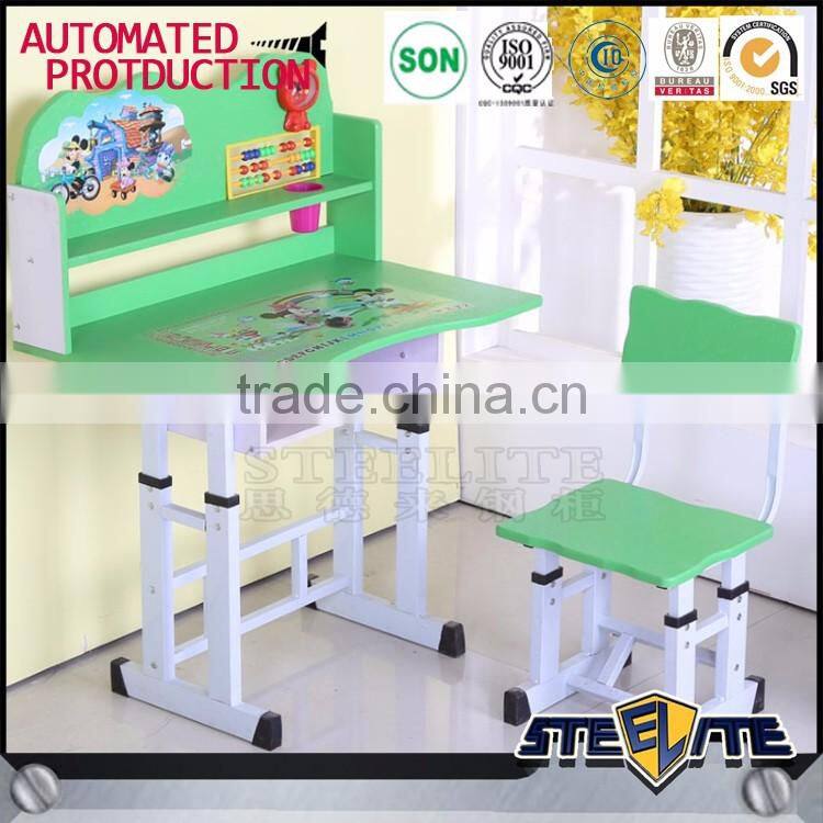Cheap kids study table design school student desk chair