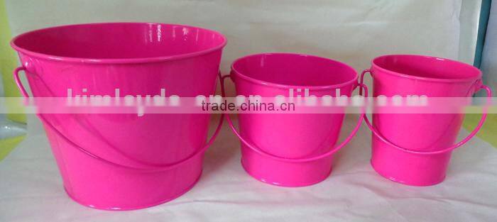 Metal garden bucket/powder coated bucket