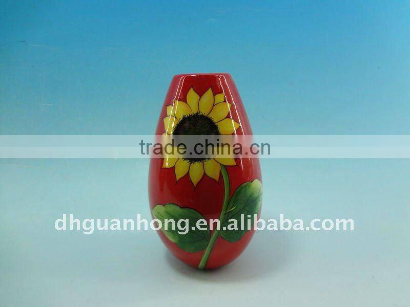 2012 London Olimpic novelty red ceramic flower vase