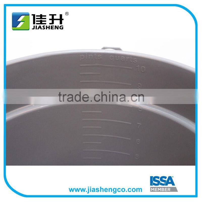Plastic Cleaning Bucket with Spout and Metal Handle