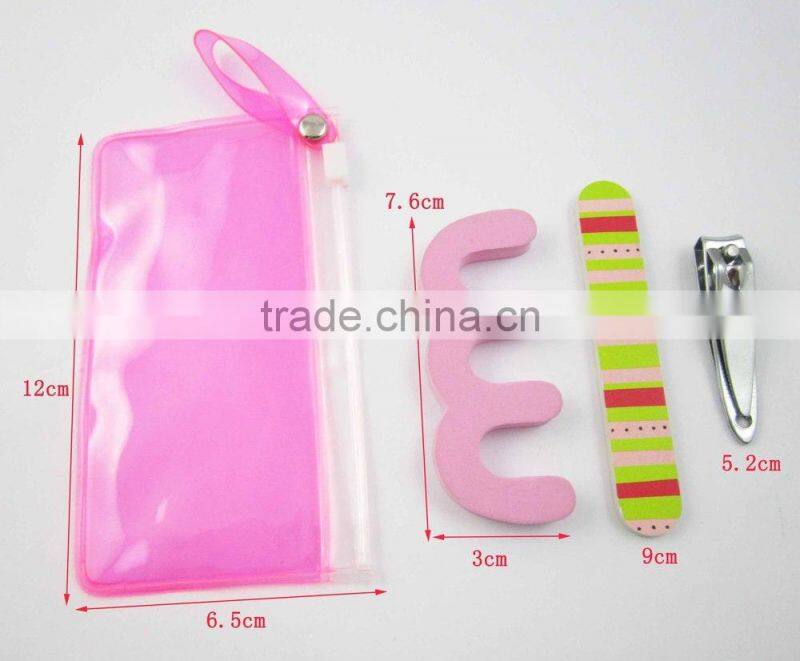 Transparent Pouch Professional Manicure Pedicure Set