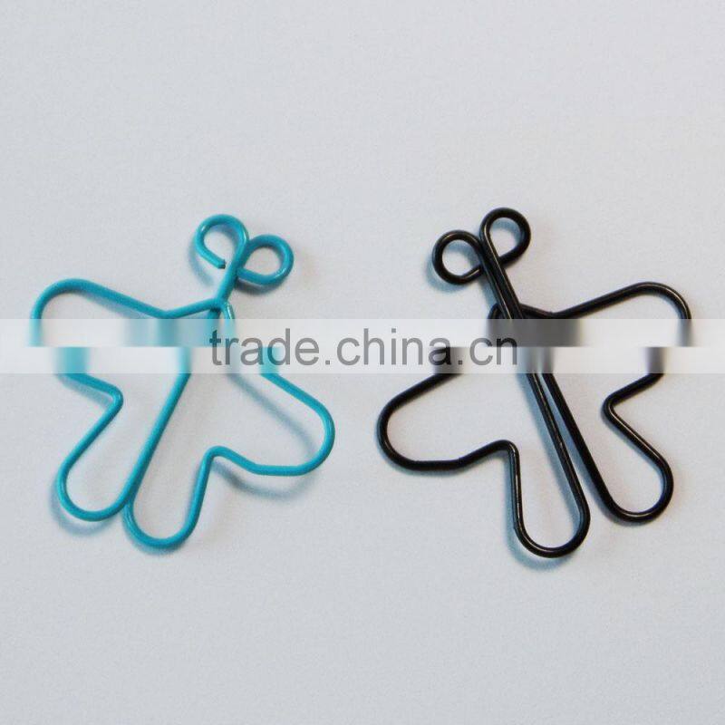 Decorative customer shaped fancy butterfly paper clips