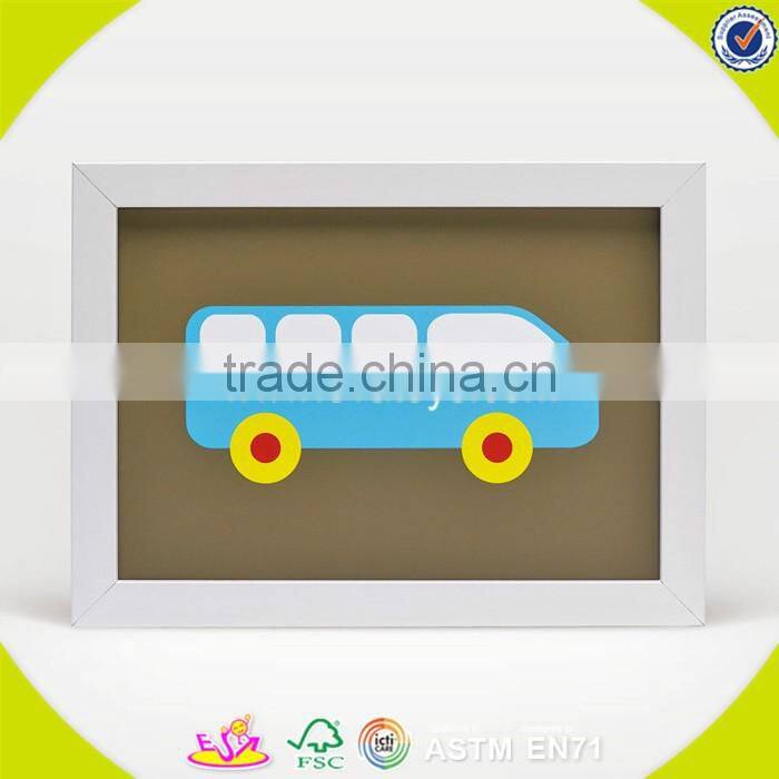 2017 wholesale pink butterfly wooden kids wall clock best design kids wall clock new wooden kids wall clock W09D019