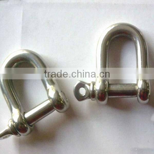 D shackle for anchor chain