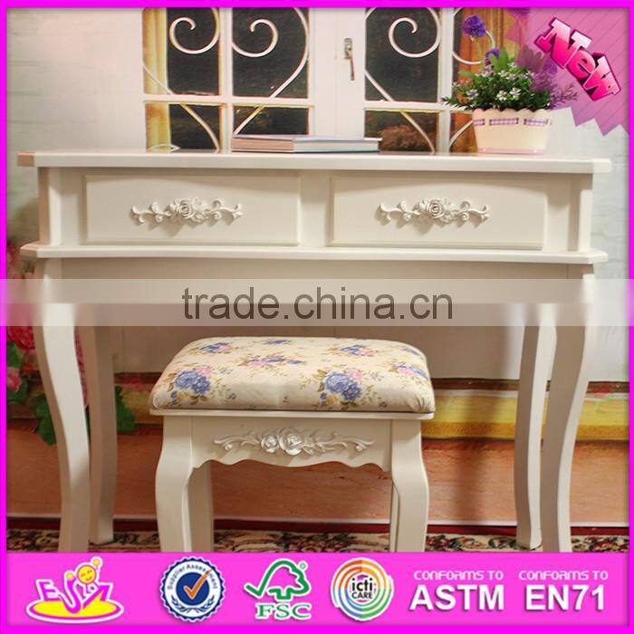 2016 wholesale cheap Luxury bedroom solid wooden vanity table W08G189