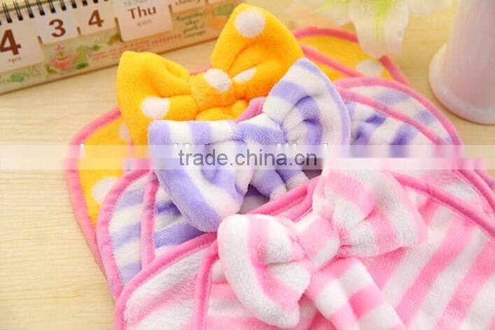 Wholesale Bow-knot Shape Kids Small Hand Towels For Home Decoration Microfiber Hand Towel