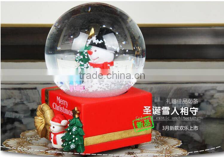 Hot Sale Gifts musical christmas snow globe handwork christmas snow globe