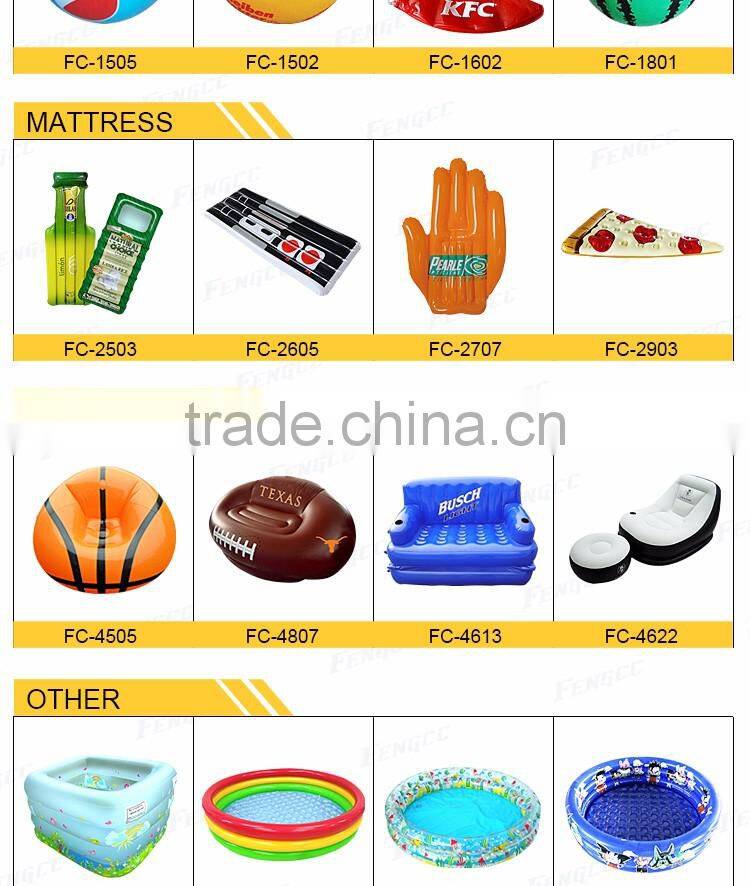 CE certificate beach airbed adult big inflatable custom inflatable pool toys