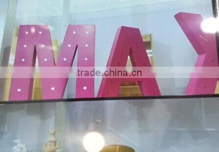 christmas decoration wood letters with light