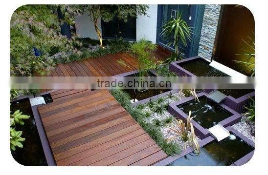 Outside strand woven high density composite outdoor flooring