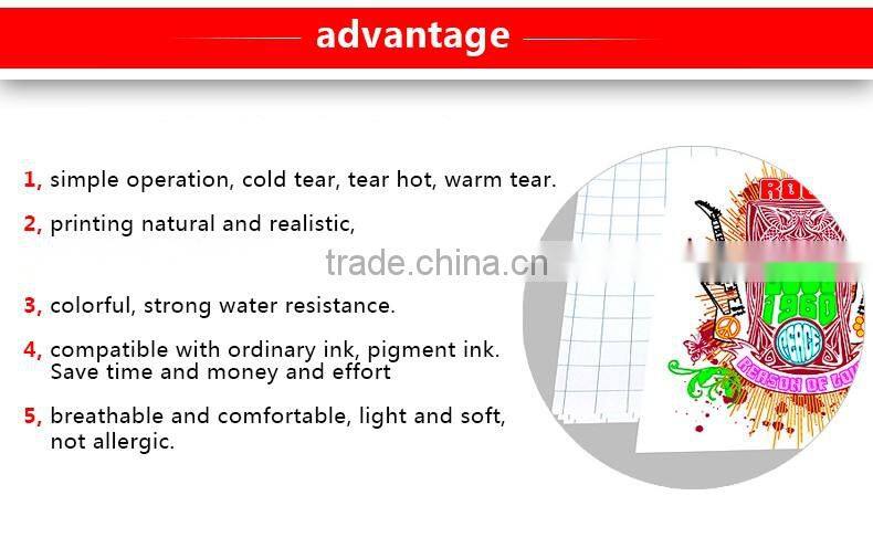 low price dark t-shirt transfer paper