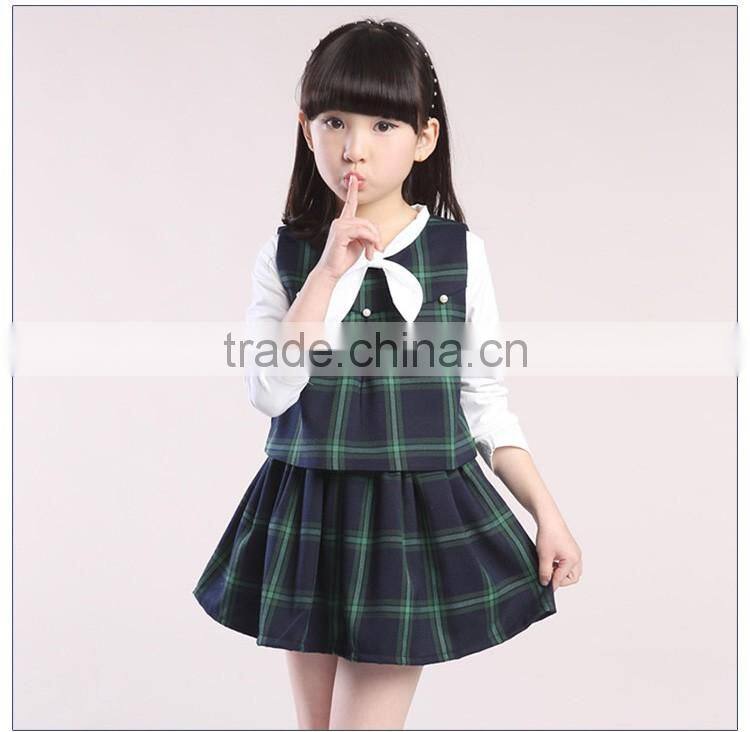 Girls Check Dress School Uniform Manufacturer Guangzhou China