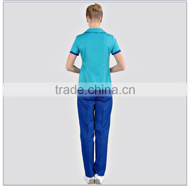 New Design Light Blue Hospital Nurse Uniform