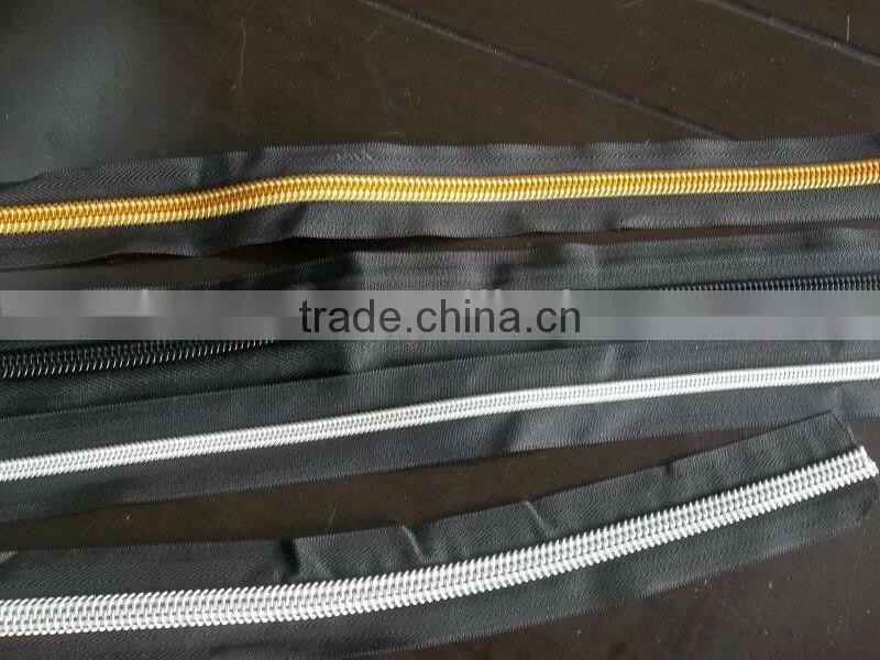 nylon long chain zipper stocklot for garments