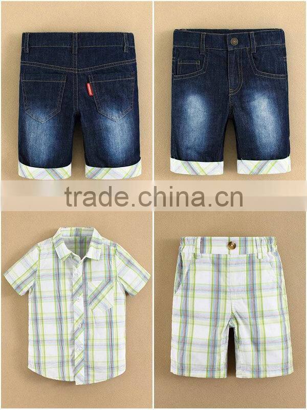 Brand mom and bab Newest Fashion Summer Lattic Baby Cotton Shorts from China Facotry Directly