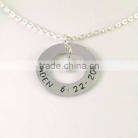 Soccer Necklace, Soccer Charm Necklace, Soccer Pendant Necklace, Hand Stamped, Soccer Team Gift, Player Number