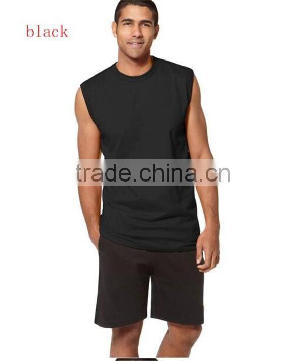 Wholesale good quality comfortable men sleeveless t shirts