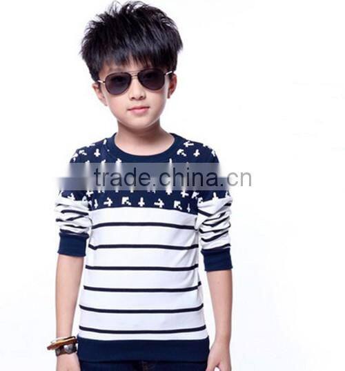 hot sale high quality good price 2017 new factory children long sleeve t-shirt print