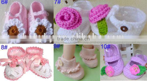 cotton yarn baby to crochet handmade crochet baby girl shoes