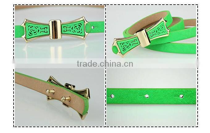 MOQ 1pc high quality shinny 14 different colors beautiful metal buckle cheap price belt for women belt cummerbund