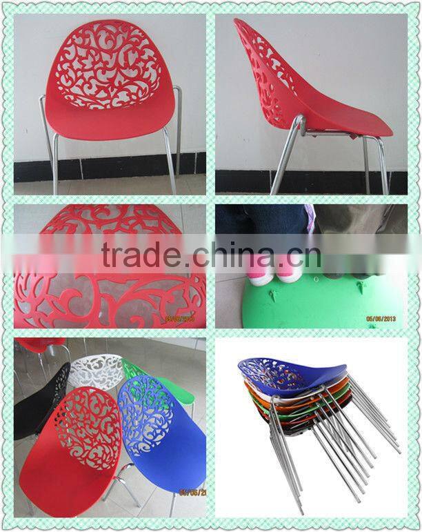 2015 new design wholesale italian style malaysia chromed salon office living outdoor furniture cheap modern China plastic chair