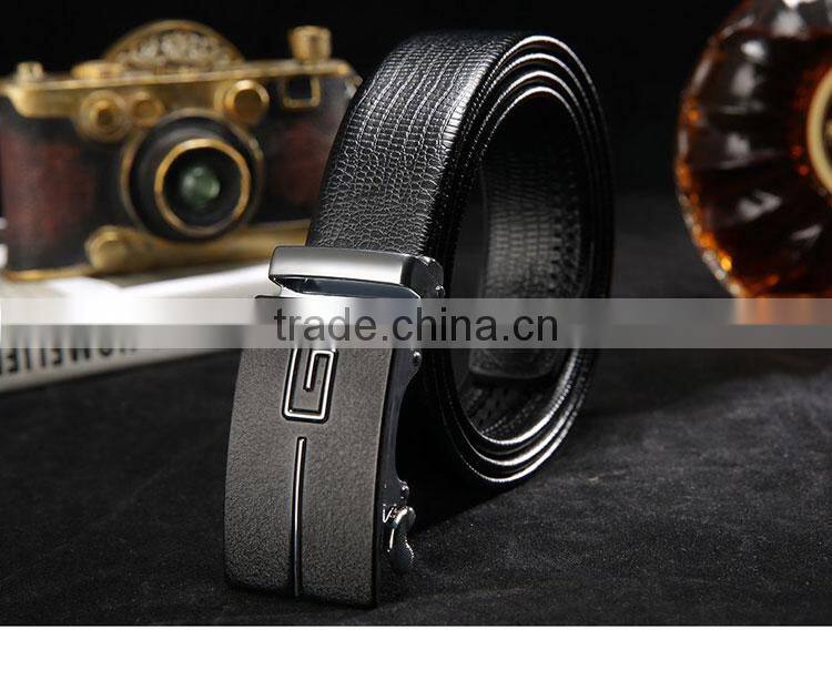 Hot Sale Luxury Men 's Leather Casual Belt Buckle Male Leather Business Belt