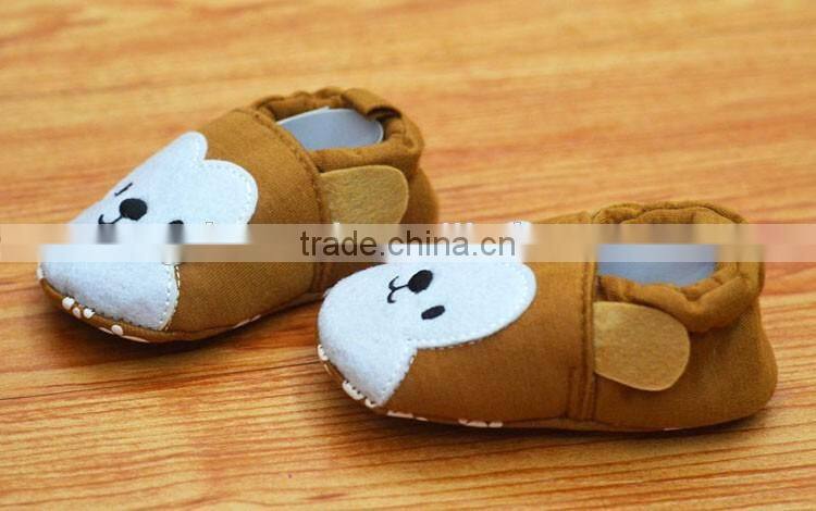 Cheap monkey face embroidered Baby booties