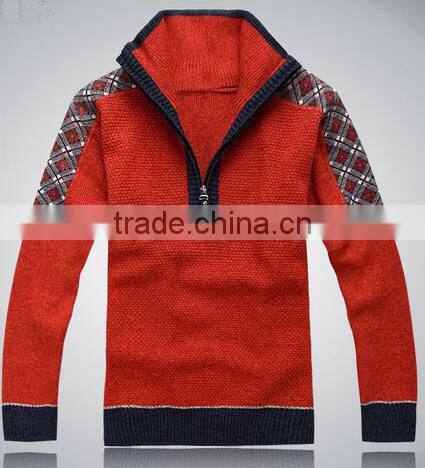 2014 hot sell wholesale high quality long sleeve men fashion pullover sweater