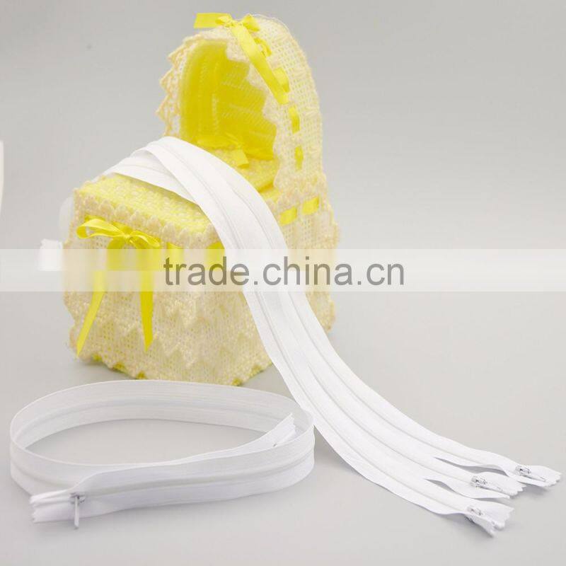 Wholesale No.#3 60 cm Auto Lock Close End Colorful Fabric Tape Nylon Zipper