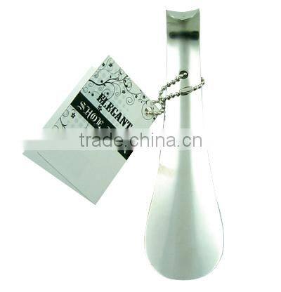 Custom logo printed metal material shoe horn