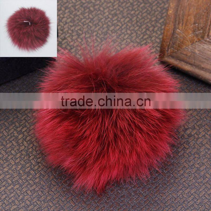 Wholesale New Fashion Trend Round Sable Fur Pom Pom Balls