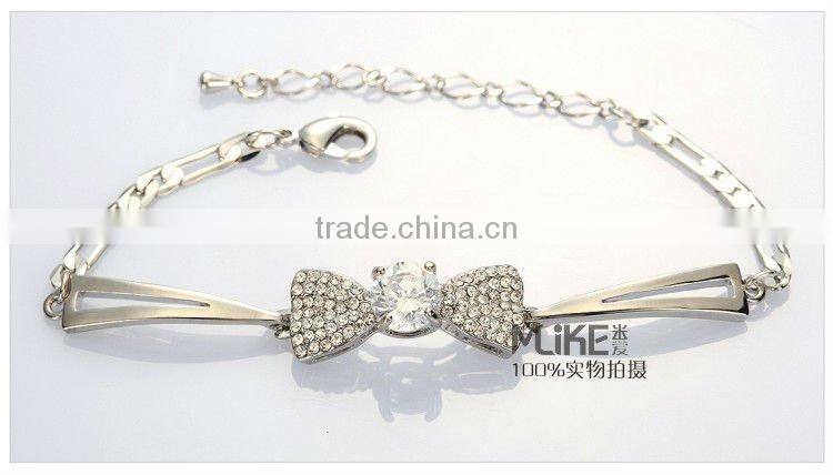 Bow-Tie 925 silver bracelet with Crystal M3007