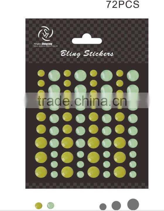 2015 fashion high quality car sticker ,rhinestone sticker